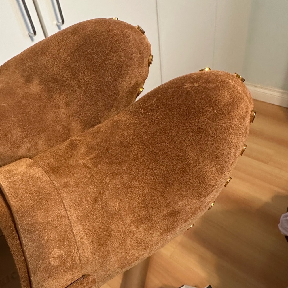 Veronica Beard Brown Suede Clogs with Buckle NWT 8 - Picture 7 of 7